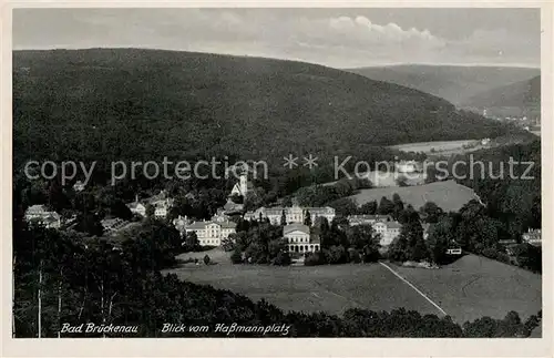 AK / Ansichtskarte Bad_Brueckenau Blick vom Hassmannplatz Bad_Brueckenau