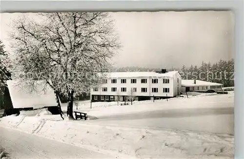 AK / Ansichtskarte Kniebis_Freudenstadt Kindererholungsheim Kohlwald Winterpanorama Kniebis_Freudenstadt