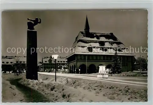 AK / Ansichtskarte Freudenstadt Stadthaus Winterpanorama Freudenstadt