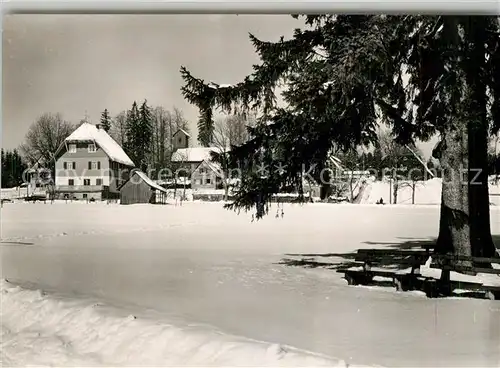 AK / Ansichtskarte Zwieselberg_Freudenstadt Landhaus Armbruster Winterlandschaft Zwieselberg_Freudenstadt