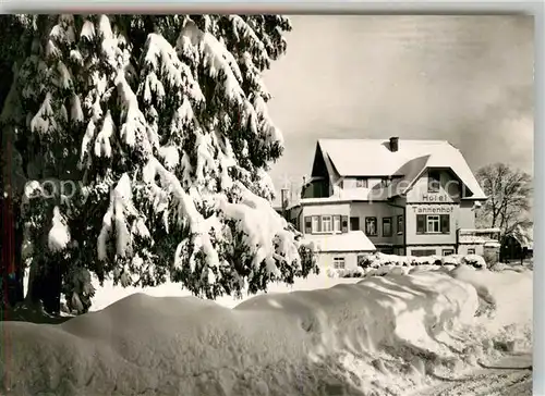 AK / Ansichtskarte Zwieselberg_Freudenstadt Hotel Tannenhof Winterlandschaft Zwieselberg_Freudenstadt