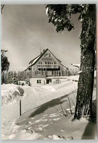 AK / Ansichtskarte Kniebis_Freudenstadt Haus Tanneck Winter Kniebis_Freudenstadt