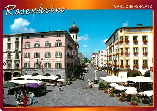 AK / Ansichtskarte Rosenheim_Bayern Max Josefs Platz Heilig Geist Strasse Rosenheim Bayern