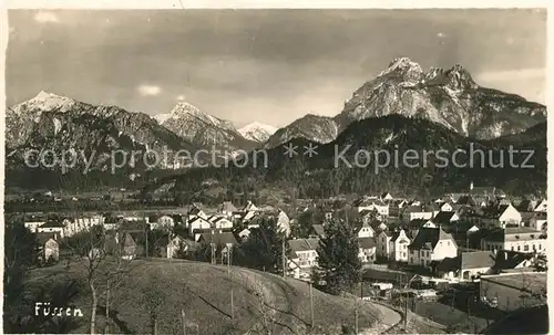 AK / Ansichtskarte Fuessen_Allgaeu Panorama Fuessen Allgaeu