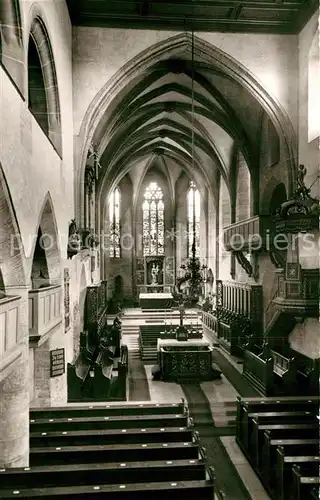 AK / Ansichtskarte Feuchtwangen Stiftskirche Innenansicht Feuchtwangen