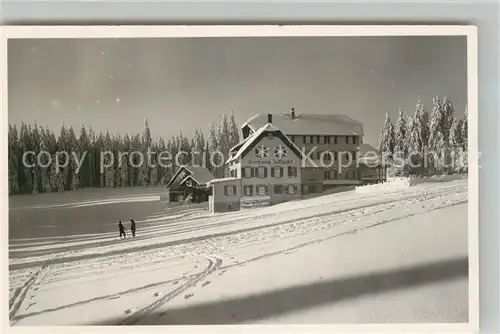 AK / Ansichtskarte Oppenau Hoehenhotel Zuflucht Winter Oppenau