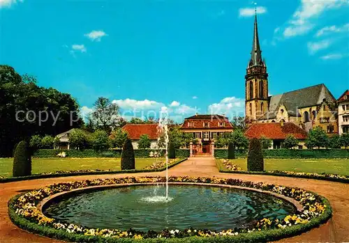 AK / Ansichtskarte Darmstadt Prinz Georg Garten Porzellanschloesschen Elisabethenkirche Darmstadt