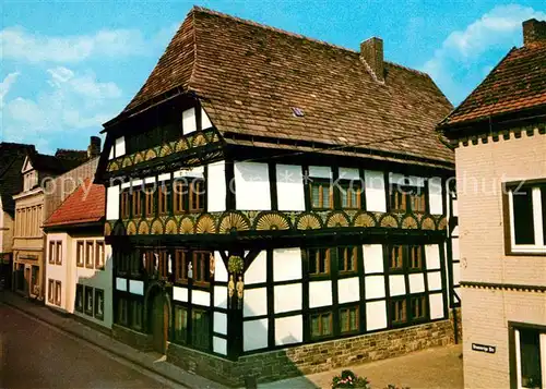 AK / Ansichtskarte Hoexter_Weser Adam und Eva Haus Ackerburgerhaus Hoexter Weser