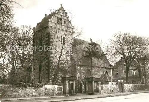 AK / Ansichtskarte Coswig_Sachsen 500 Jahre Jubilaeum Alte Kirche Coswig Sachsen