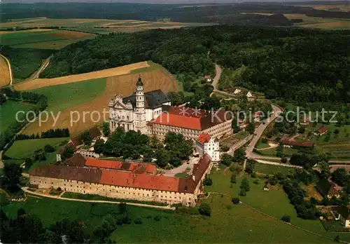 AK / Ansichtskarte Neresheim Abtei Kirche Fliegeraufnahme Neresheim