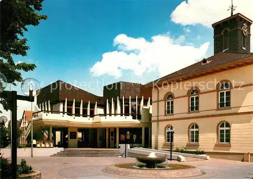 AK / Ansichtskarte Dieburg Stadthalle Brunnen Dieburg