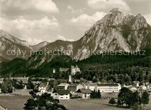 AK / Ansichtskarte Fuessen_Allgaeu Hohes Schloss Saeuling Fuessen Allgaeu