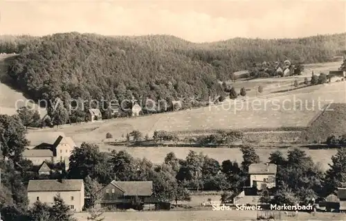 AK / Ansichtskarte Markersbach_Bahratal Panorama Markersbach Bahratal