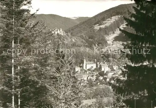 AK / Ansichtskarte Leutenberg_Thueringen Ansicht vom Waldrand aus Blick ins Tal Leutenberg Thueringen