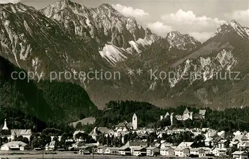 AK / Ansichtskarte Fuessen_Allgaeu Panorama Fuessen Allgaeu