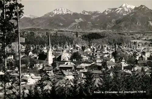 AK / Ansichtskarte Prien_Chiemsee Panorama Hochgern Prien Chiemsee