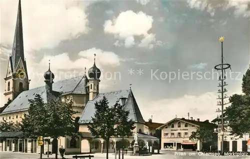 AK / Ansichtskarte Prien_Chiemsee Marktplatz Prien Chiemsee