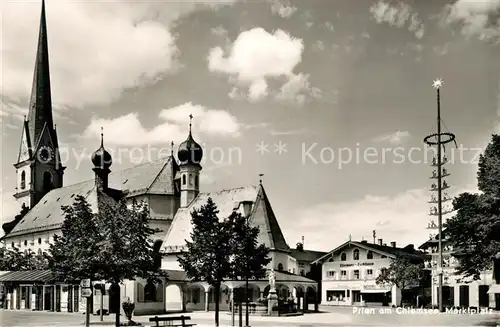 AK / Ansichtskarte Prien_Chiemsee Marktplatz Prien Chiemsee