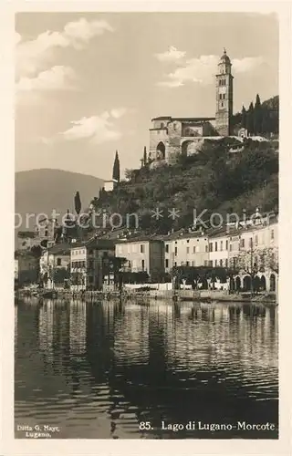 AK / Ansichtskarte Morcote_Lago_di_Lugano Panorama Morcote_Lago_di_Lugano