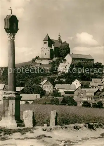 AK / Ansichtskarte Petersberg_Fulda Kirche Panorama Petersberg Fulda