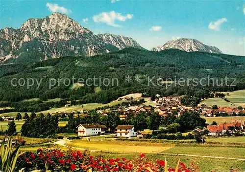 AK / Ansichtskarte Aufham_Anger Hochstaufen Zwiesel Aufham Anger