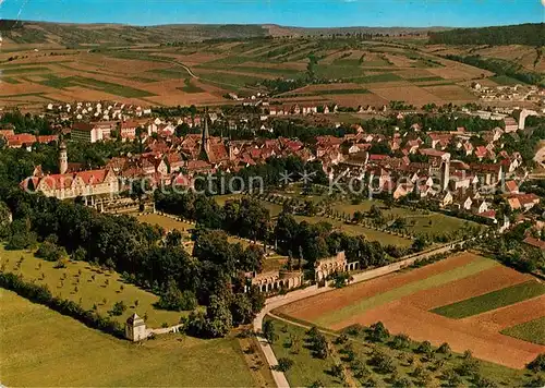 AK / Ansichtskarte Weikersheim Fliegeraufnahme Schloss Stadtpark Weikersheim