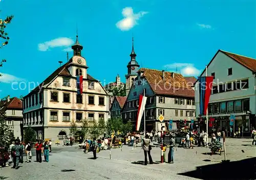 AK / Ansichtskarte Vaihingen_Enz Marktplatz Schloss Kaltenstein Vaihingen Enz