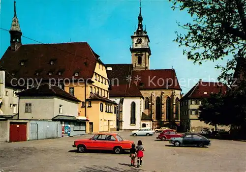 AK / Ansichtskarte Bad_Cannstatt Marktplatz Stadtkirche Bad_Cannstatt