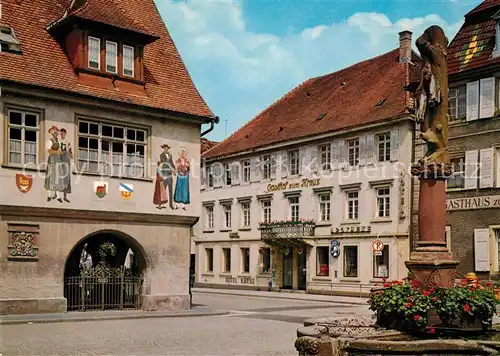 AK / Ansichtskarte Haslach_Kinzigtal Hotel Goldenes Kreuz Haslach_Kinzigtal