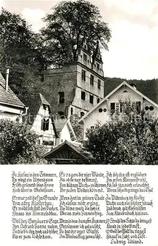 AK / Ansichtskarte Hirsau Ulmenbaum Klosterruine Hirsau