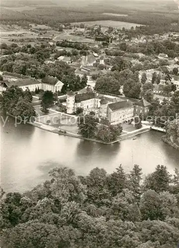 AK / Ansichtskarte Rostock_Mecklenburg Vorpommern Schloss Fliegeraufnahme Rostock