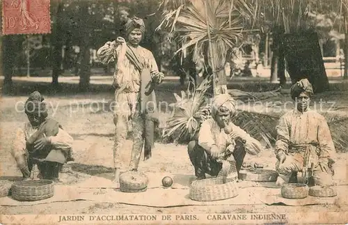 AK / Ansichtskarte Paris Jardin D Acclimatation Carave Indienne Paris