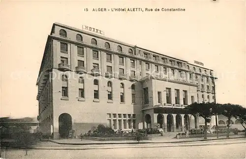 AK / Ansichtskarte Alger Hotel Aletti  Alger