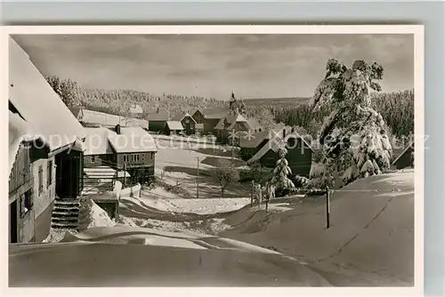 AK / Ansichtskarte Kniebis_Freudenstadt Gasthof Pension Ochsen Winter Kniebis_Freudenstadt