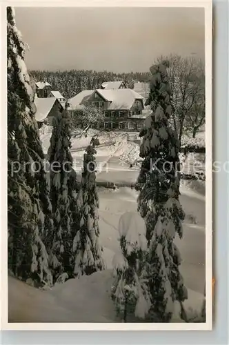 AK / Ansichtskarte Kniebis_Freudenstadt Gasthof Fremdenheim Ochsen Winter Kniebis_Freudenstadt