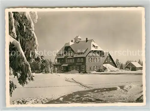 AK / Ansichtskarte Kniebis_Freudenstadt Hotel Alexanderschanze Winter Kniebis_Freudenstadt