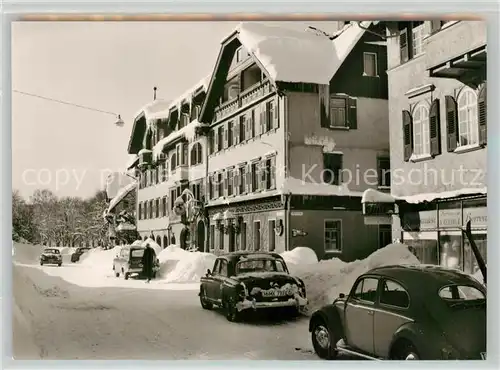 AK / Ansichtskarte Freudenstadt Hotel Rappen Winter Freudenstadt