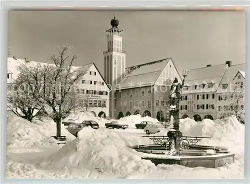 AK / Ansichtskarte Freudenstadt Marktplatz Neptunbrunnen Rathaus Freudenstadt