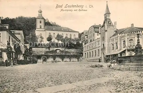 AK / Ansichtskarte Bad_Leutenberg Marktplatz Rathaus Bad_Leutenberg