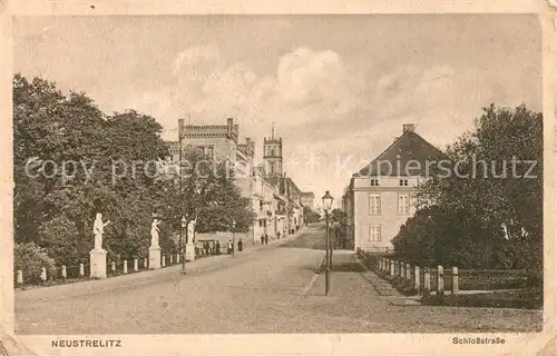 AK / Ansichtskarte Neustrelitz Schlossstrasse Neustrelitz