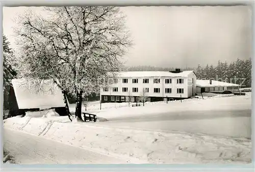 AK / Ansichtskarte Kniebis_Freudenstadt Kindererholungsheim Kohlwald Winterimpressionen Schwarzwald Kniebis_Freudenstadt