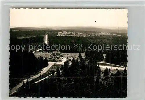 AK / Ansichtskarte Freudenstadt Passhoehe Alexanderschanze Schwarzwaldhochstrasse Fliegeraufnahme Freudenstadt