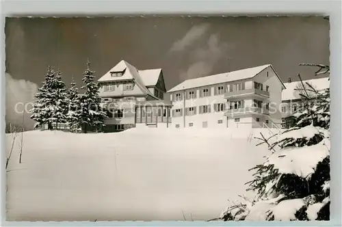 AK / Ansichtskarte Kniebis_Freudenstadt Blindenerholungsheim Winterimpressionen Schwarzwald Kniebis_Freudenstadt