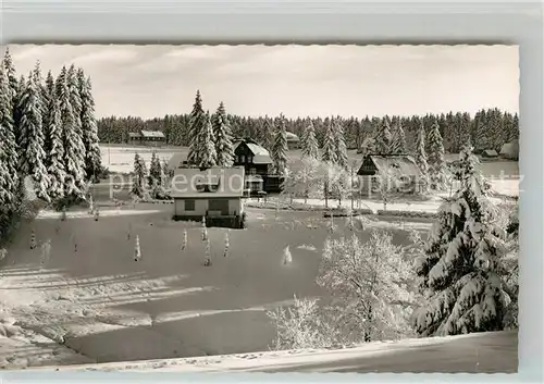 AK / Ansichtskarte Kniebis_Freudenstadt Teilansicht Winterimpressionen Schwarzwald Kniebis_Freudenstadt