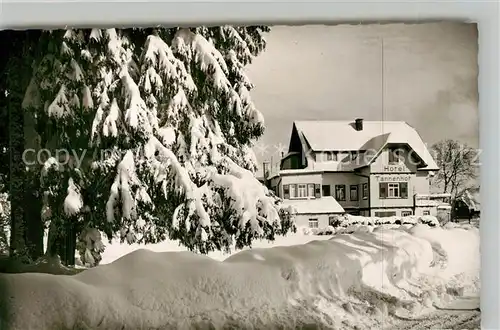 AK / Ansichtskarte Zwieselberg_Freudenstadt Hotel Tannenhof Winterimpressionen Kurort Schwarzwald Zwieselberg_Freudenstadt