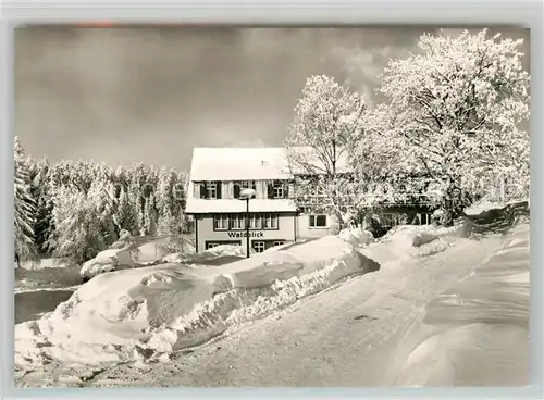 AK / Ansichtskarte Kniebis_Freudenstadt Pension Waldblick Winterimpressionen Schwarzwald Kniebis_Freudenstadt