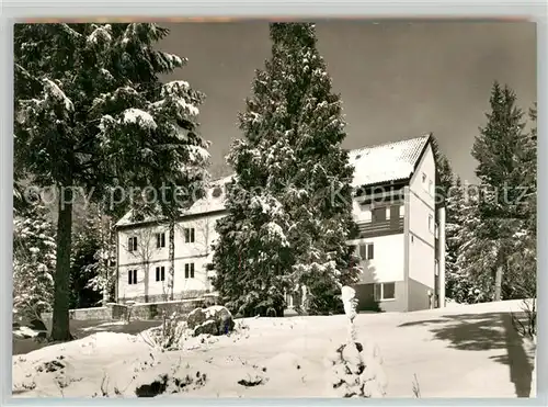 AK / Ansichtskarte Kniebis_Freudenstadt Naturfreundehaus Winterimpressionen Schwarzwald Kniebis_Freudenstadt