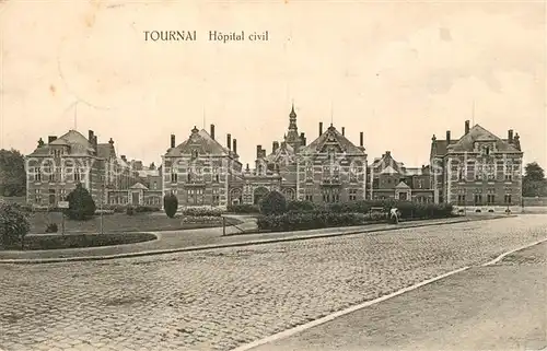 AK / Ansichtskarte Tournai Zivilkrankenhaus Tournai