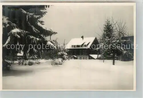 AK / Ansichtskarte Zwieselberg_Freudenstadt Gasthof Pension Auerhand mit Dependancen Winter Zwieselberg_Freudenstadt