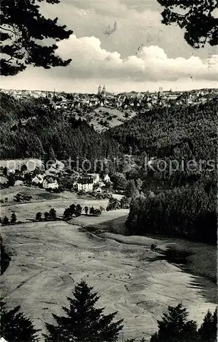 AK / Ansichtskarte Freudenstadt Landschaftspanorama Blick zum Kurort im Schwarzwald Freudenstadt